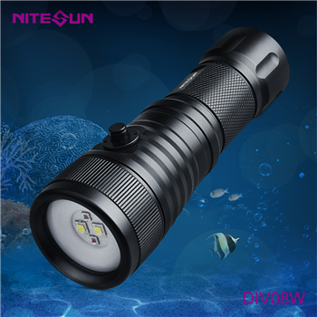 NITESUN DIV08W 手持式双色潜水摄影手电筒